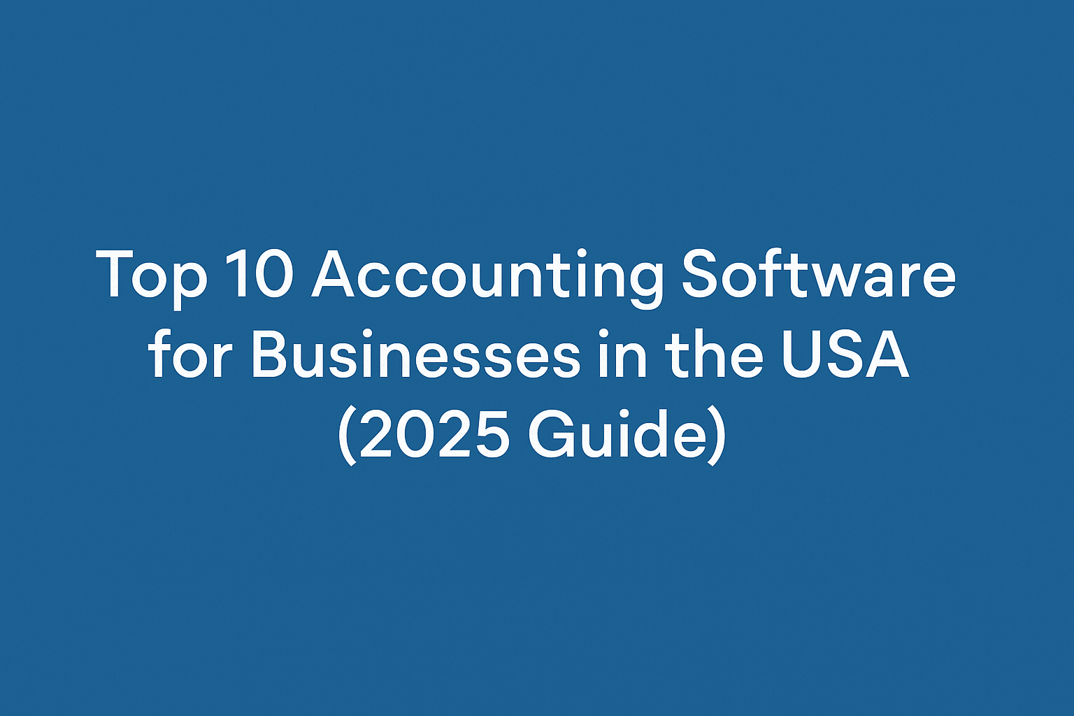 Top 10 Accounting Software
